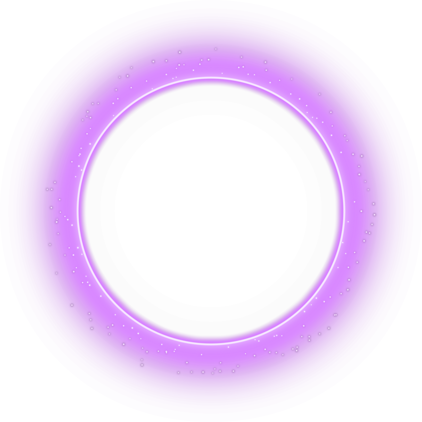 purple glowing circle frame